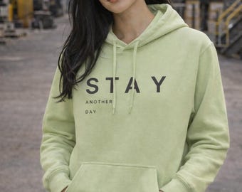 Stay Another Day | Rise Series NO. 2 | Minimal Encouragement Fleece Hoodie