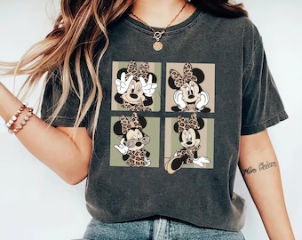 Safari Minnie Mouse PNG, Leopard Print Bow, Animal Kingdom Design (Digital Download)