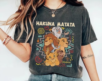 Lion King Characters Shirt, Hakuna Matata Safari Graphic Tee (Digital Download)