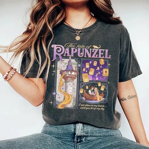 Rapunzel Tangled Shirt PNG, Long Hair Princess Tower Design, Lantern Scene Graphic (Digital Download)