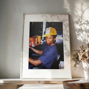 Pharrell Williams Studio Muppet Show Poster | vintage Hip Hop Producer Wall Art | Early 2000s Music Icon Satin Print 210gsm | Gift