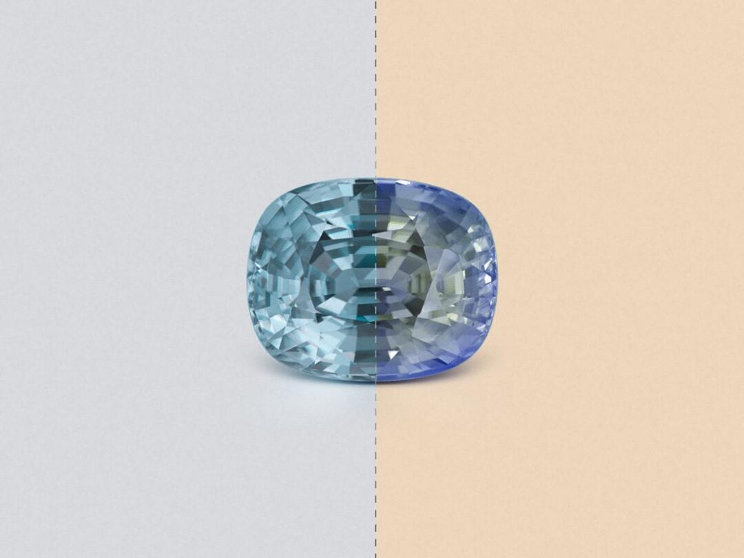 Unique Color-change Violet to Green Vibrant Zircon in Cushion Cut 15.20 ...