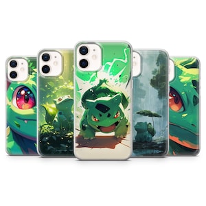 Puede incluir: Una colección de cinco fundas para teléfono con ilustraciones vibrantes en verde y azul de un personaje de dibujos animados. Cada funda muestra un diseño diferente, con el personaje en varias poses y entornos. Las fundas están diseñadas para un teléfono inteligente.