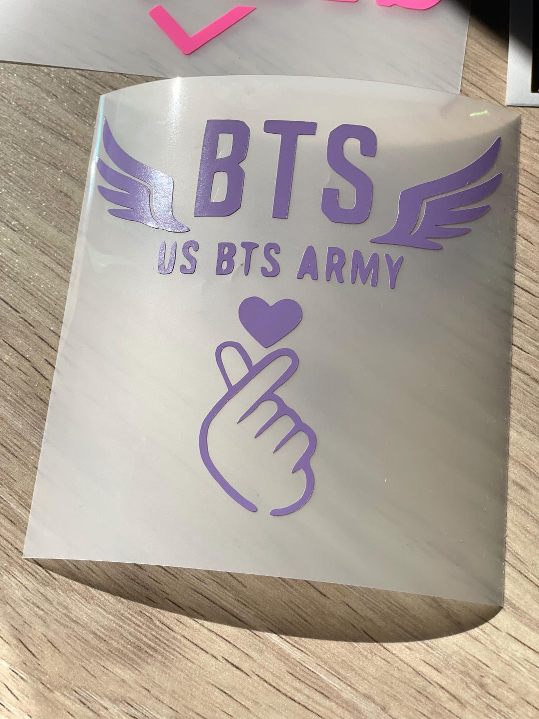 Hid Sticker I Love BTS Heart Arirang Logo Decal | Bangtan Gift | K‑pop Vinyl Car ...