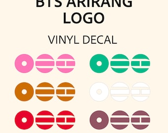 Arirang Logo Decal | BTS ARMY Gift | K‑Pop Vinyl Car Sticker 5 inch/ 12.7 cm