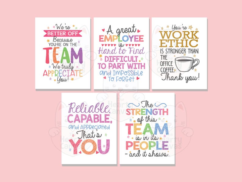 Employee Appreciation Week Printable Posters, Thank You Employees Day ...