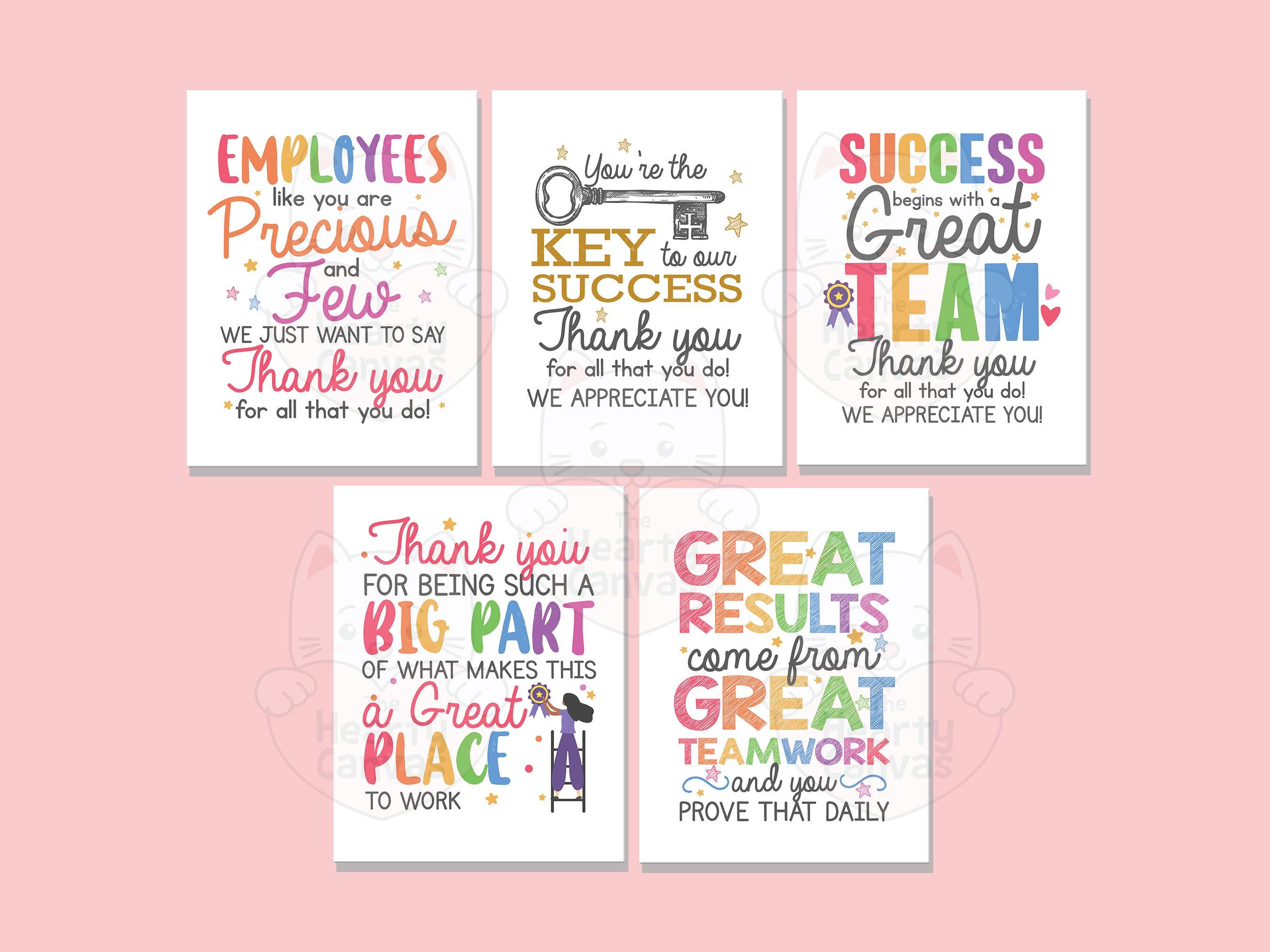 Employee Appreciation Week Printable Posters, Thank You Employees Day ...