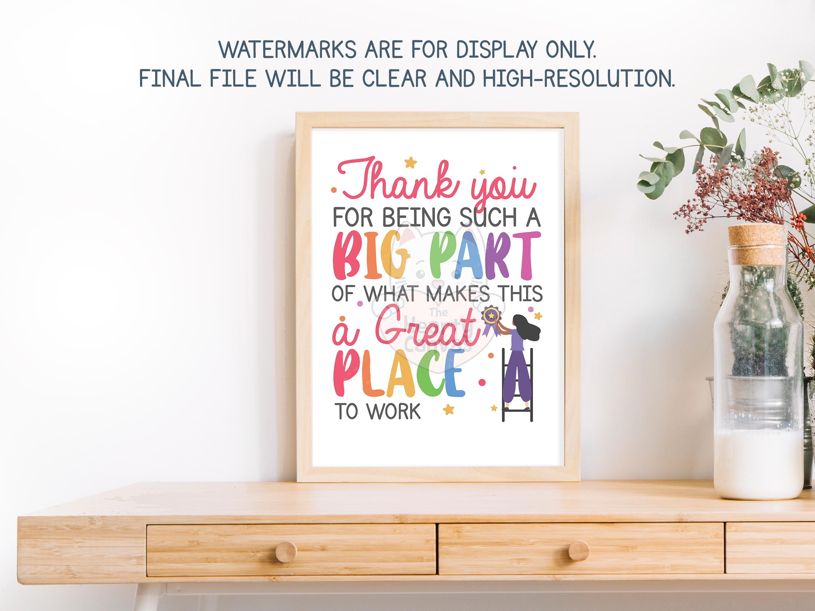 Employee Appreciation Week Printable Posters, Thank You Employees Day ...