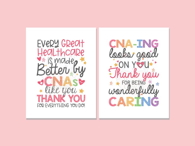 CNA Week Signs, Printable CNA Week Décor, Thank You CNA Appreciation ...
