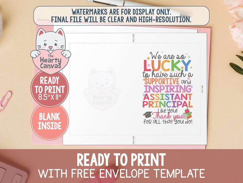 Assistant Principal Card Printable, Assistant Principal Appreciation Week image 2
