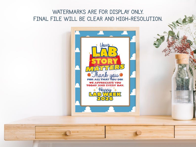 Lab Week Sign Printable, Happy Lab Week 2026 Decor Lab Story Theme - Etsy