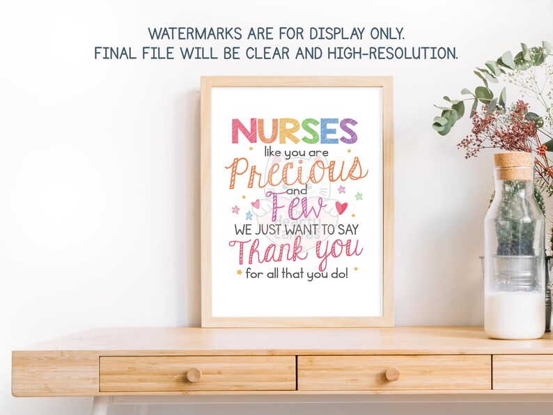 Nurses Week Lettering Nurses Week Signs Printable, Thank You Nurse Appreciation Decor - Etsy