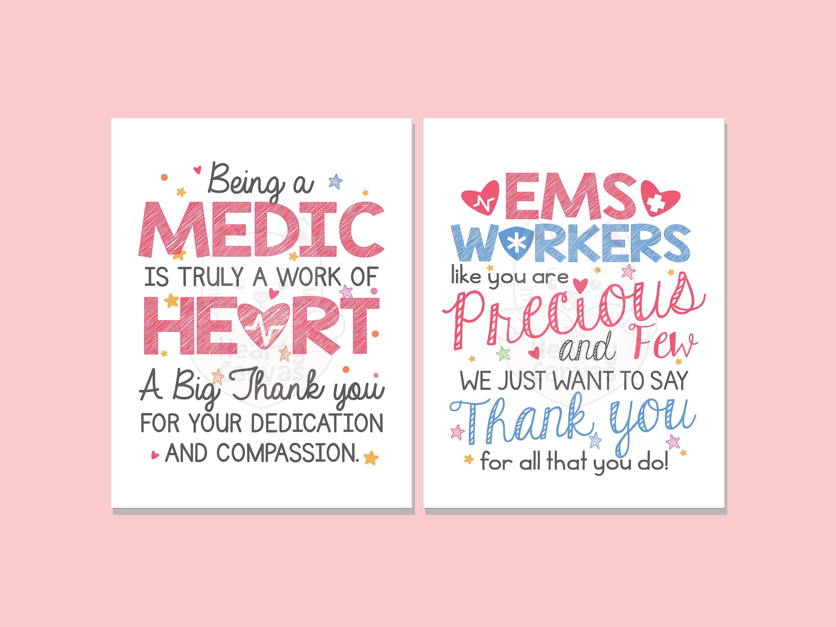 EMS Week Signs Printable, EMS Appreciation Poster, EMS Week Decor ...