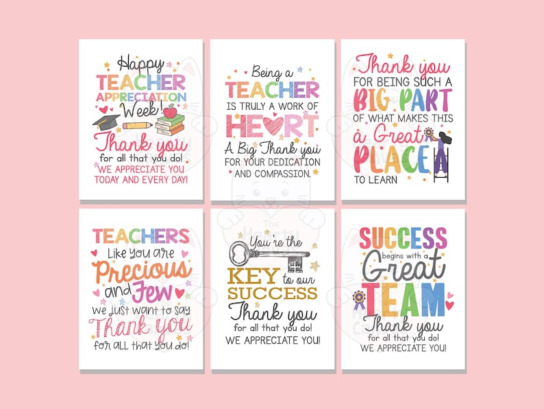 Teacher Appreciation Posters Printable, Teachers Thank You Signs ...