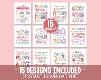 Teacher Appreciation Posters Printable, Teachers Thank You Signs, Teacher Appreciation Week Decor