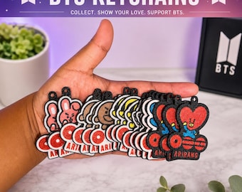 BT21 Inspired Keychain • Cute K‑Pop Character Keychain • BTS Fan Gift • Bag Charm • ARMY Collectible