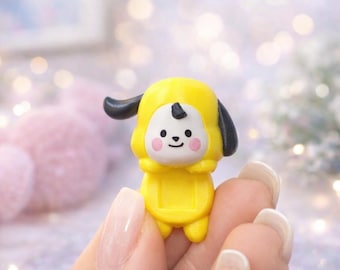 Cute 3D BT21 Hipper Phone Charm • Vinyl Figure for Phone Case • BT21 Design • Handmade Phone Accessory