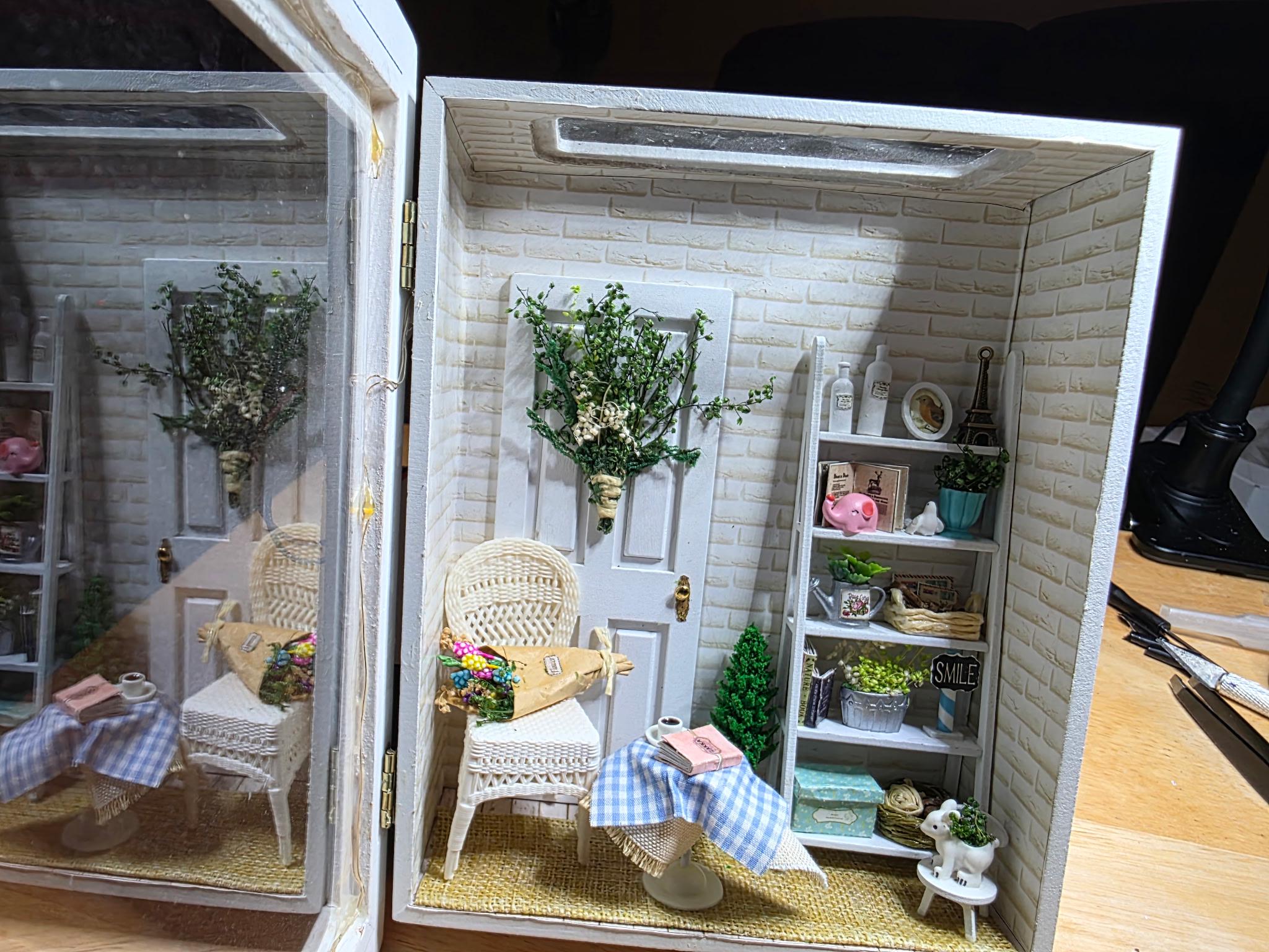 Handmade Miniature Room Shadow Box With LED Light - Etsy