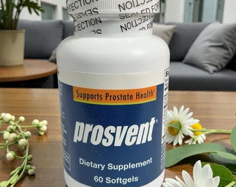 Integratore alimentare per la salute della prostata ProSvent – 60 capsule molli, Saw Palmetto, Pygeum, Licopene