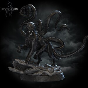 Displacer Beast Miniature | DnD 5e D&D | Stormborn Collectibles | Voidwalker Panther Tentacle Boss