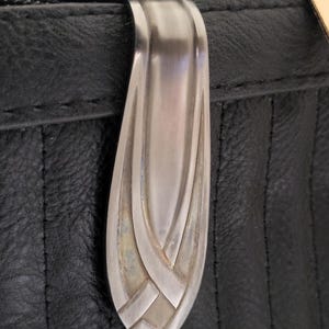 Stainless Steel Keychain: Vintage Style Purse/Pocket Clip (Upcycled Silverware)