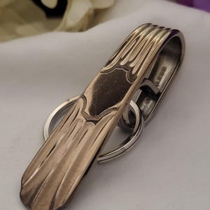 Gold-Tone Purse/Pocket Clip Keychain - 3 Inch - Stainless Steel - Handmade