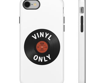 Funda para teléfono con disco de vinilo / Regalo para amantes de la música retro