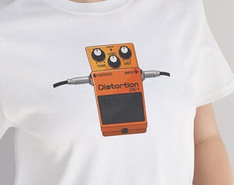 -shirt Boss DS-1 pour guitare à pédales de distorsion | Cadeau pour mélomane