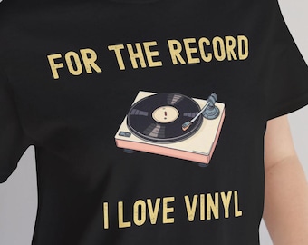 Camiseta "Para constar, eu amo vinil" | Presente para amantes da música