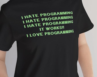 Camiseta engraçada para programadores | Humor de programador, camiseta da jornada de depuração