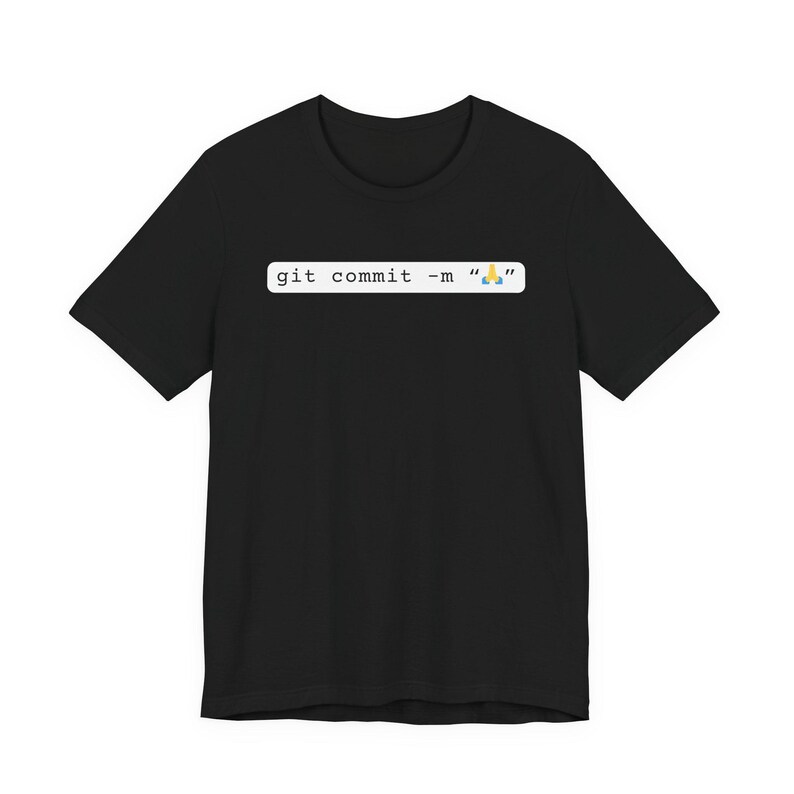 Git Commit Programmierer T-Shirt, Coding Humor Programmierer T-Shirt Bild 2