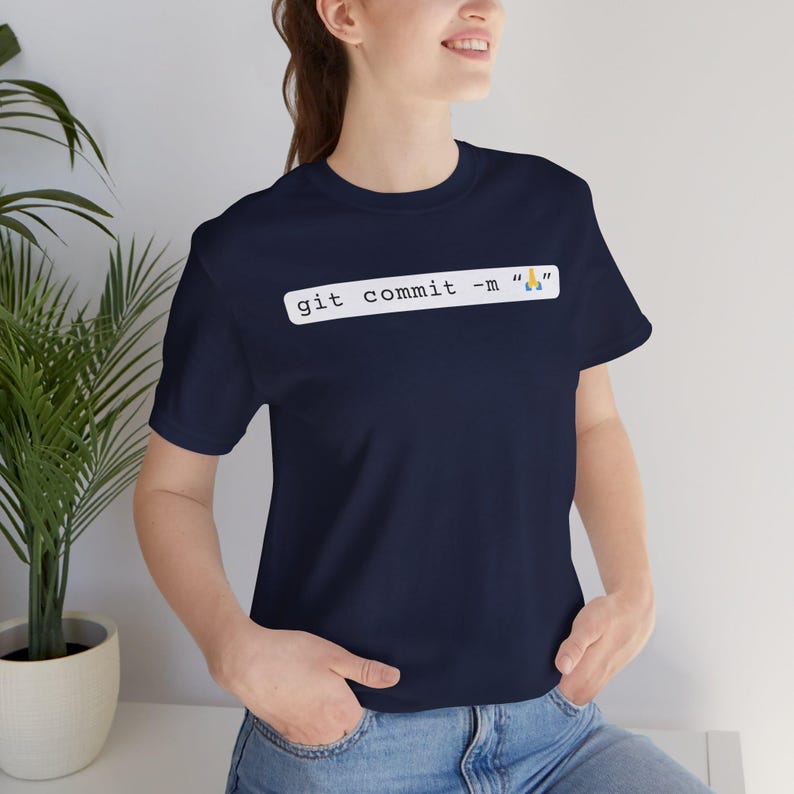 Git Commit Programmierer T-Shirt, Coding Humor Programmierer T-Shirt Bild 7