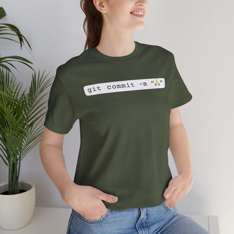 Git Commit Programmierer T-Shirt, Coding Humor Programmierer T-Shirt Bild 5