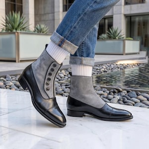 Vintage Cap Toe Boots Men - Etsy