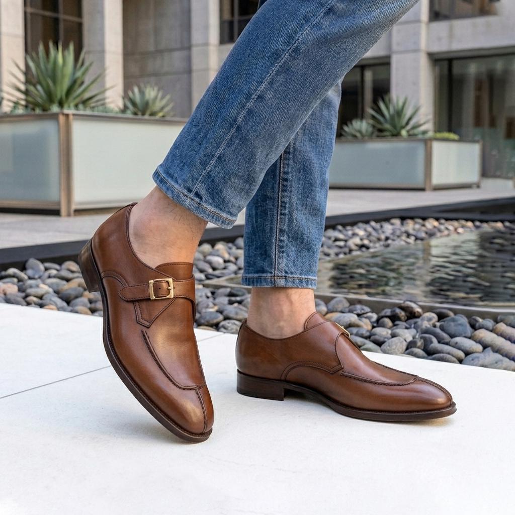 brown dress shoes with buckle Gold Buckles Oplxuo Women's Sleeveless Sweater Cotton Poplin Color:White Red Flower Reduces stress on joints