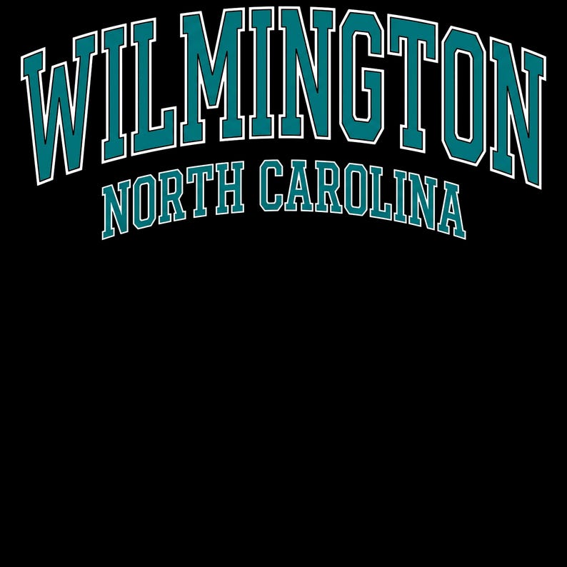 Camiseta de Wilmington, Carolina del Norte / Diseño universitario vintage con arco / Colores Comfort 1717 imagen 6
