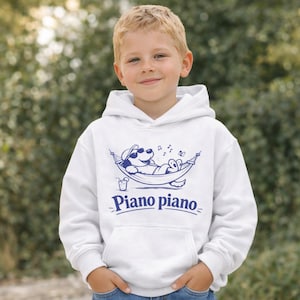 Youth Hooded Sweatshirt Piano - Etsy