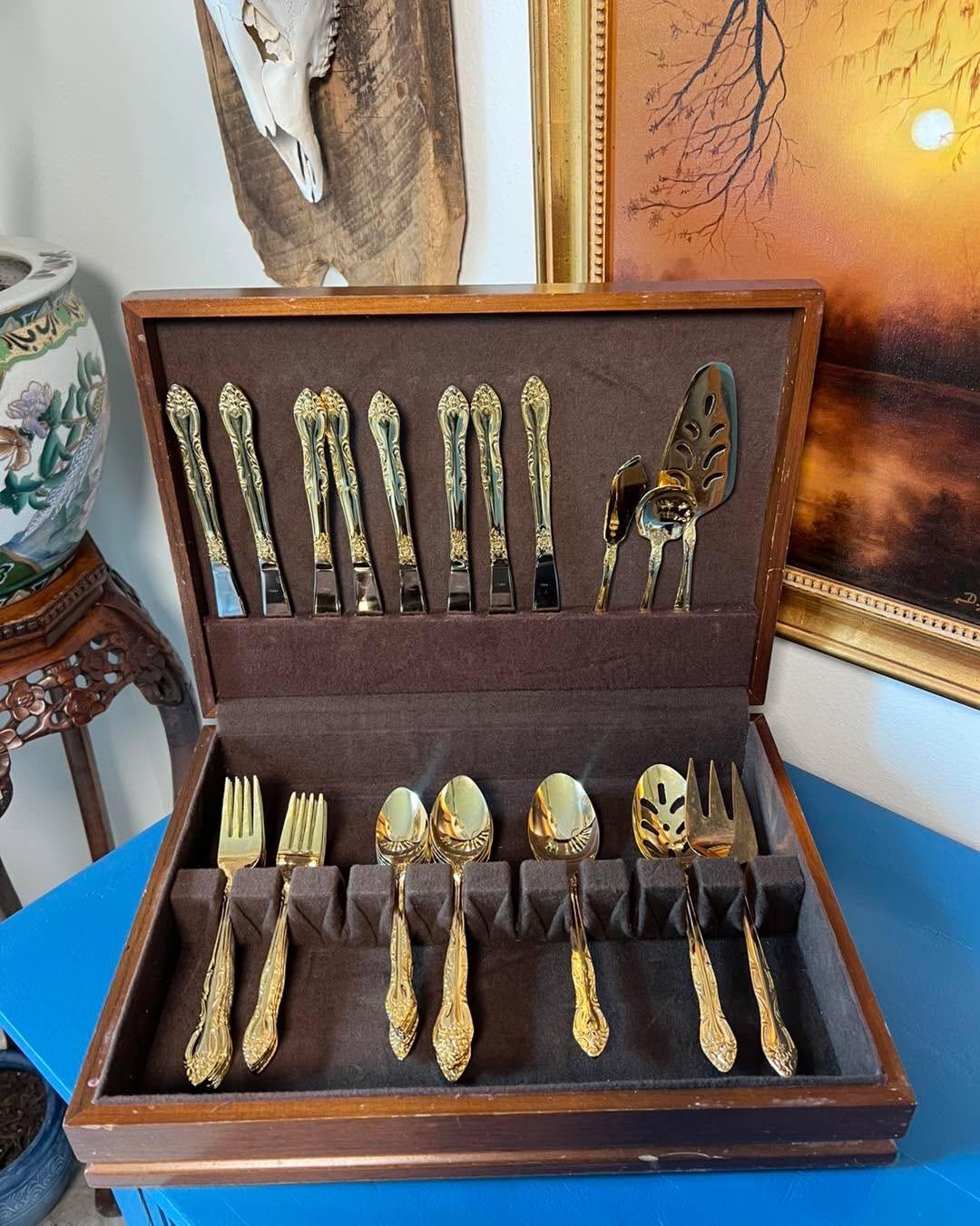Vintage flatware set 12 - Etsy 日本