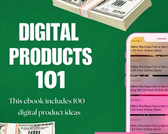 Digital Products 101 Guide | How to Start Selling Digital Products | Passive Income Ebook | Etsy Seller Beginner Guide | Make Money Online
