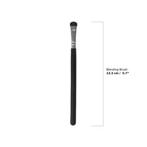 May include: A black blending brush, 5.7 inches long, with a silver ferrule and a rounded, dark-colored brush head. The text "Blending Brush 13.3 cm / 5.7" is displayed next to the brush.