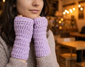 Crochet Wrist Warmers Pattern (PDF Download)