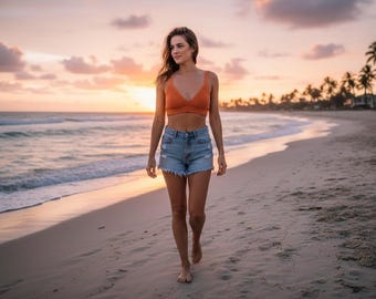 Knitting Bralette Top Pattern (PDF Download)
