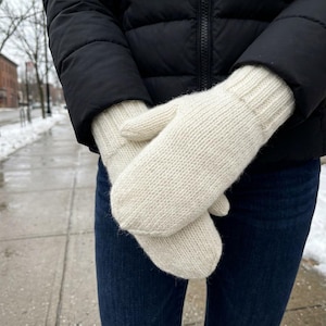 Knit Mittens Pattern Easy Knitting Pattern PDF Warm Winter Mittens Knit Beginner Friendly Gloves Pattern