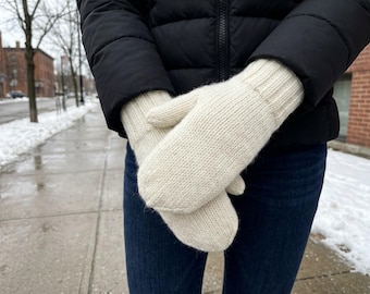 Knit Mittens Pattern Easy Knitting Pattern PDF Warm Winter Mittens Knit Beginner Friendly Gloves Pattern