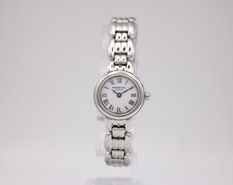Raymond Weil 5830 ladies quartz watch, 21.5mm stainless steel, white Roman dial, original box