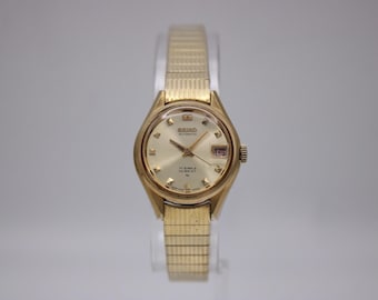 Vintage Seiko Quartz Watch – Octagon Gold-tone Dial - Etsy