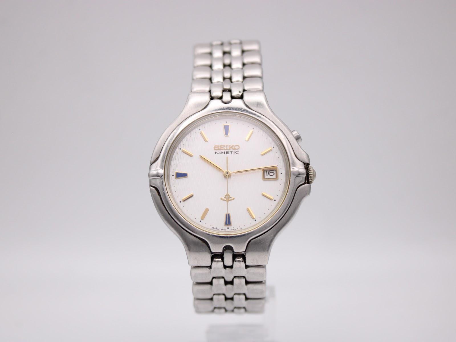 Seiko Kinetic 5m42 - Etsy