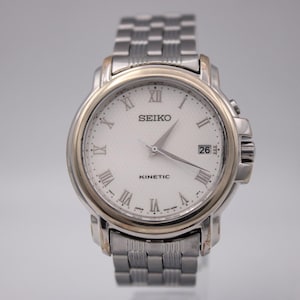 Seiko Kinetic 5m42 - Etsy