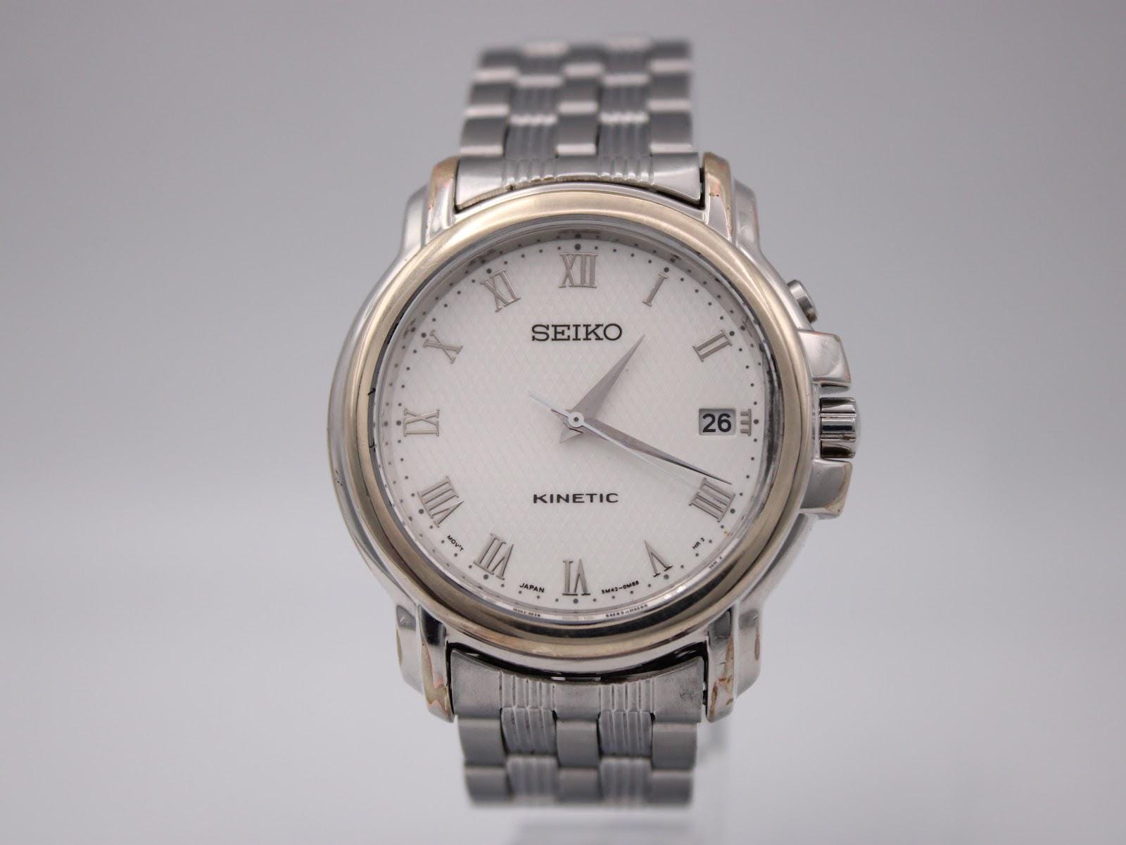 Seiko kinetic 5m42 - Etsy 日本