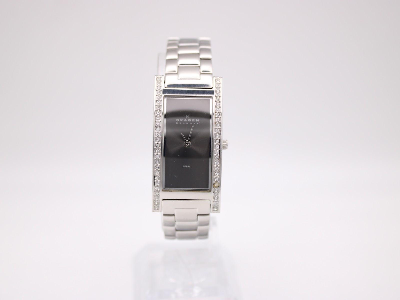 Skagen 686XSGSC Slim 23mm MoP Ladies Watch - Swarovski Crystals - Runs Skagen Crystal Watch - Etsy main image 2